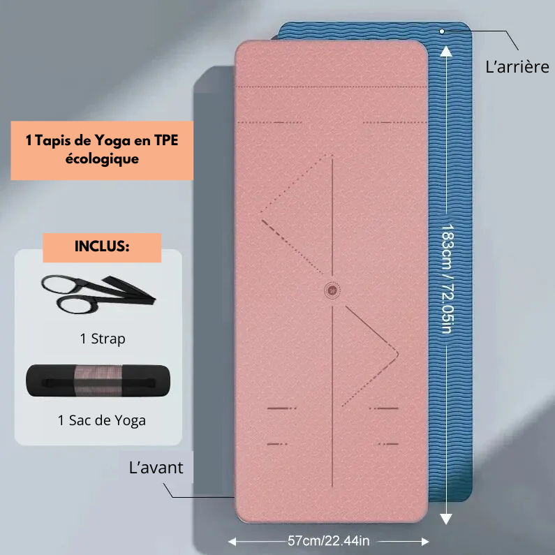 Tapis de Yoga antidérapant