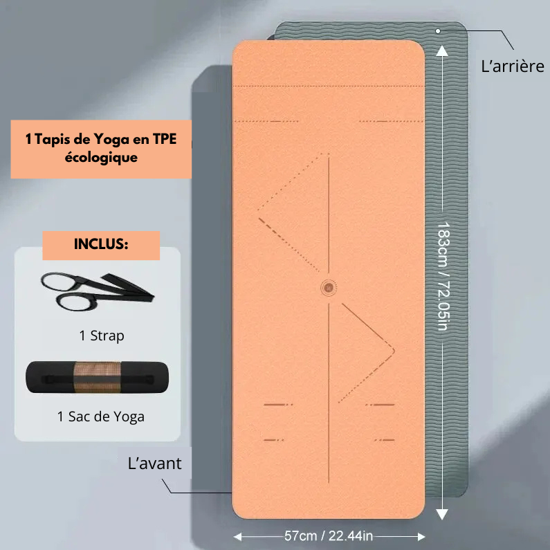 Tapis de Yoga antidérapant