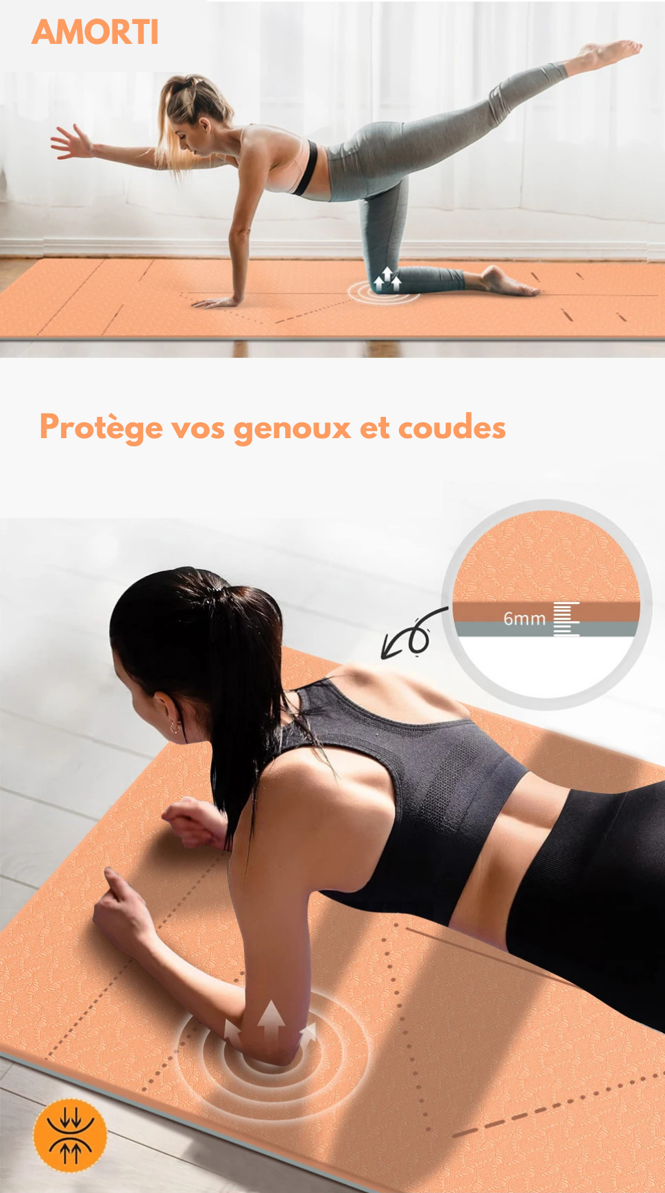 Tapis de Yoga antidérapant